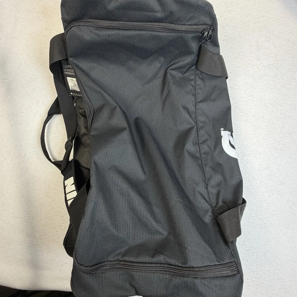 Nike Gatorade Large Duffel Bag Black White Swoosh Equipment Gym Travel NWT
